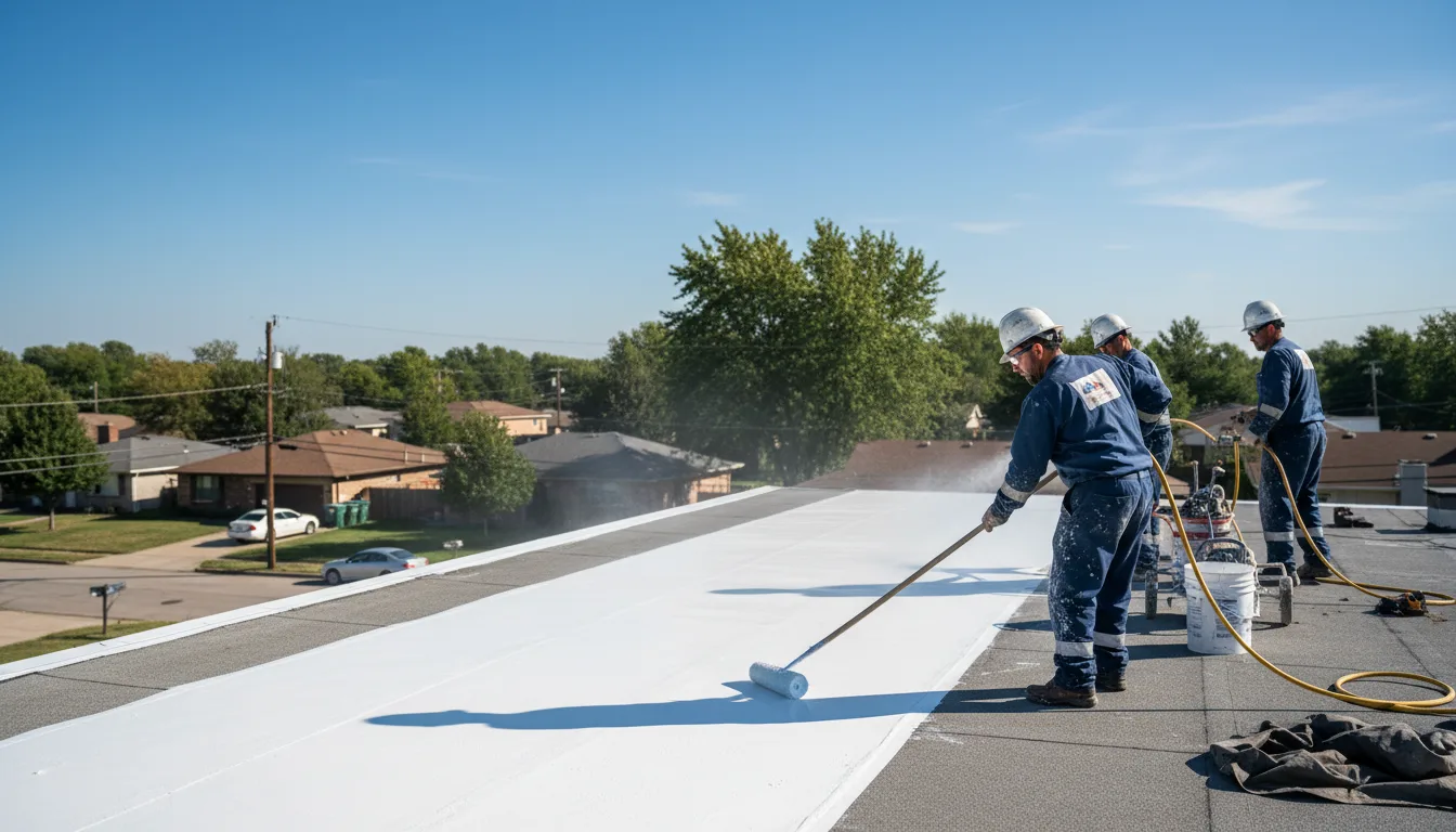 Commercial roof coating in Rogers, ND near me